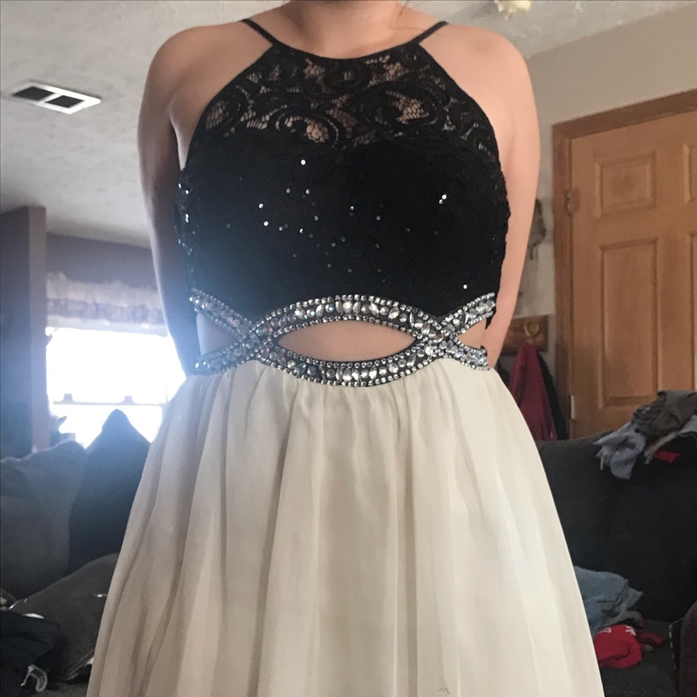 homecoming dress. mid thigh length